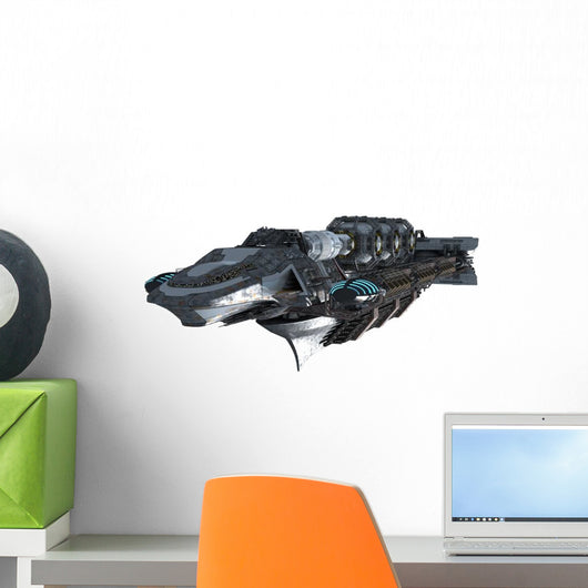 Interstellar Warship Spaceship Wall Decal