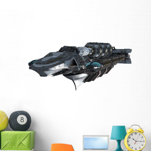 Interstellar Warship Spaceship Wall Decal