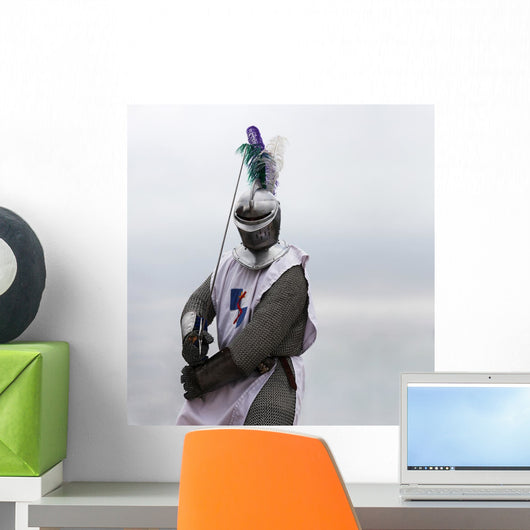 Knight With Sword Wall Mural