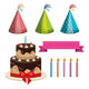 Birthday Elements Party Celebrate Wall Decal Sticker Set