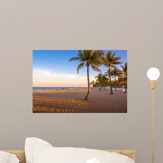 South Beach Sunset Neighborhood Wall Decal