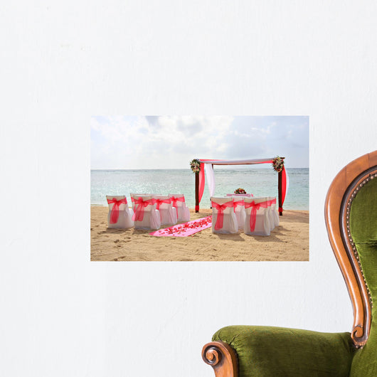 Beach wedding. Wall Mural