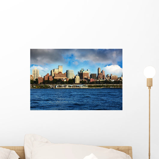 Brooklyn skyline, view from Manhattan, New York City Wall Mural