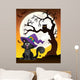Tree Silhouette and Halloween Wall Decal