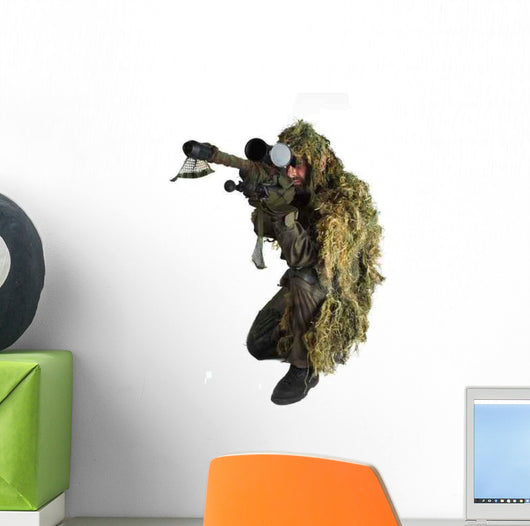 Sniper Ghillie Suit Wall Decal