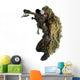 sniper in ghillie suit Wall Decal