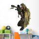 sniper in ghillie suit Wall Decal