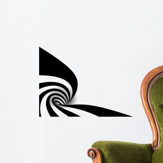 Abstract spiral Wall Decal