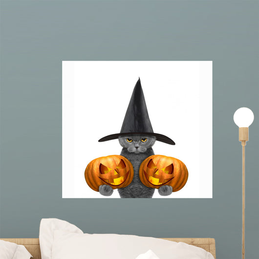 Cute Cat Costume with Wall Decal