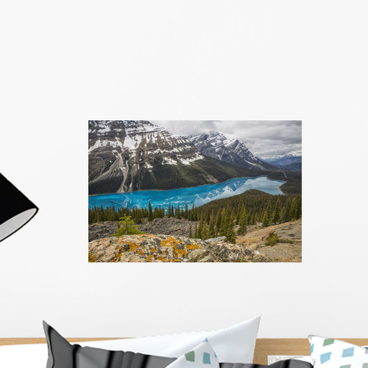 Aquamarine Waters Peyto Lake Wall Decal