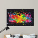 Dancing people silhouettes. Wall Mural