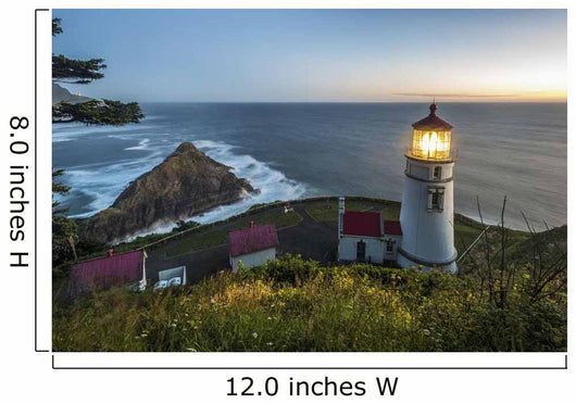 Heceta Head Lighthouse Dusk Wall Decal