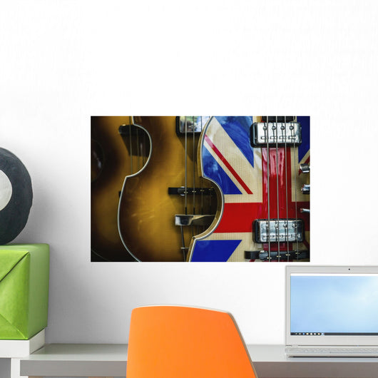 Violin with Union Jack Wall Decal