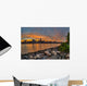 Sunset over Manhattan Skyline Wall Decal