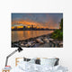 Sunset over Manhattan Skyline Wall Decal