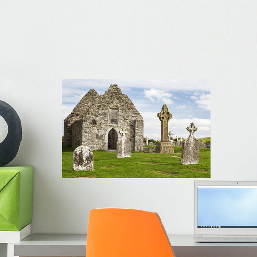 Ancient Stone Roofless Church Wall Decal