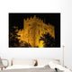 Bunratty Castle lit against black sky Wall Mural