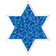 mosaic jewish star with silver frame Wall Decal