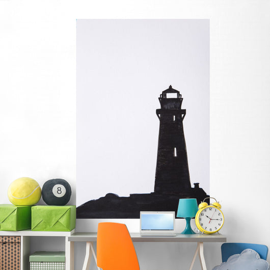 Lighthouse Rock Wall Decal