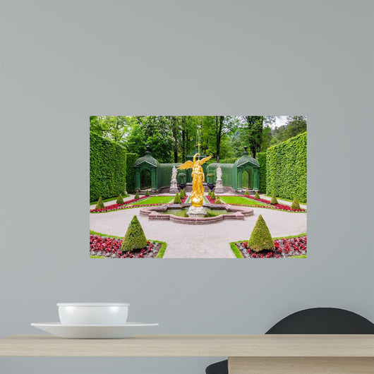 Sculpture Gold Angel Park Wall Decal