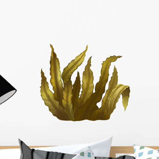 Sea Kelp, Isolated Illustration Wall Decal