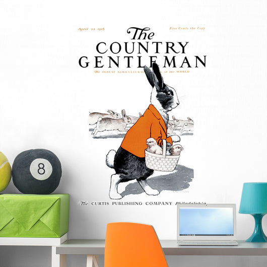 Cover Country Gentleman Agricultural Wall Decal Design 36
