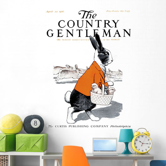 Cover Country Gentleman Agricultural Wall Decal Design 36