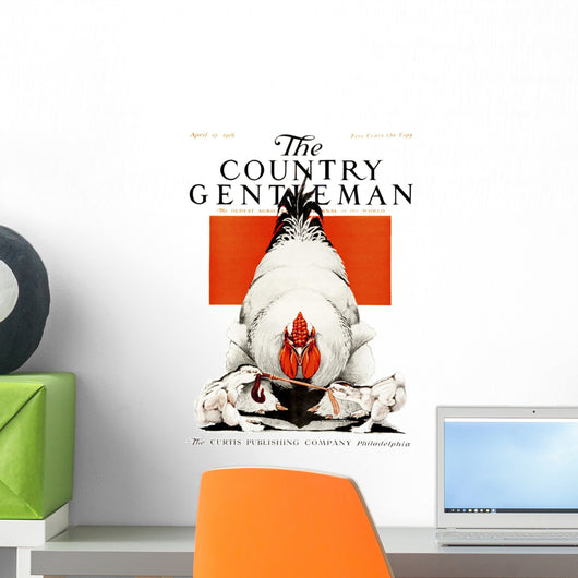 Cover Country Gentleman Agricultural Wall Decal Design 27