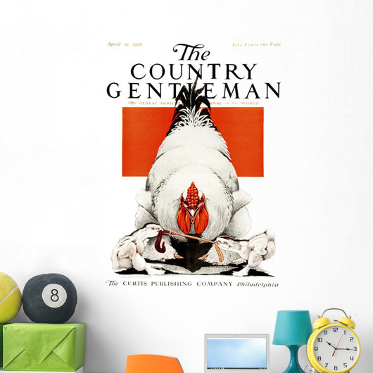 Cover Country Gentleman Agricultural Wall Decal Design 27