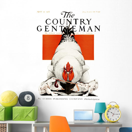 Cover Country Gentleman Agricultural Wall Decal Design 27