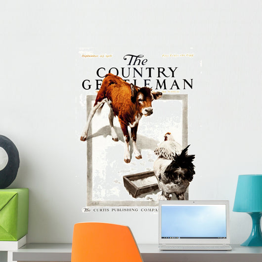 Cover Country Gentleman Agricultural Wall Decal Design 25