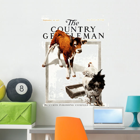 Cover Country Gentleman Agricultural Wall Decal Design 25