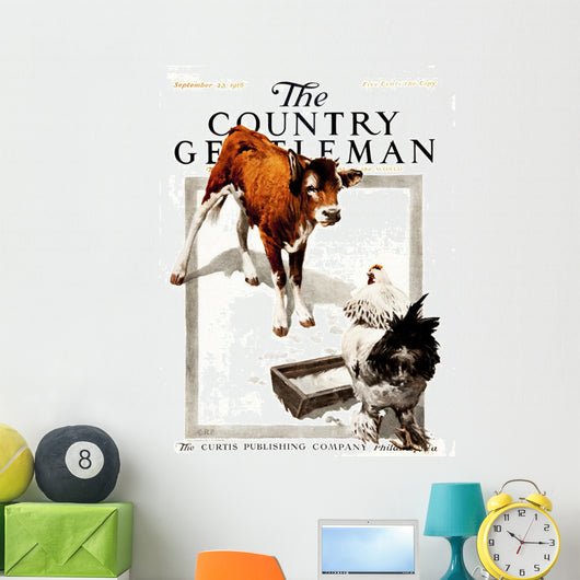 Cover Country Gentleman Agricultural Wall Decal Design 25