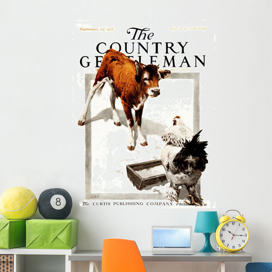 Cover Country Gentleman Agricultural Wall Decal Design 25