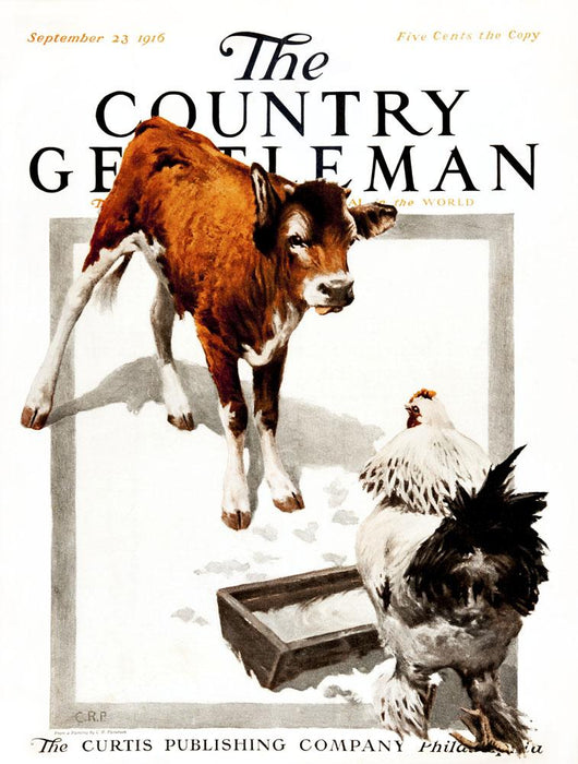 Cover Country Gentleman Agricultural Wall Decal Design 25