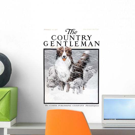 Cover Country Gentleman Agricultural Wall Decal Design 24