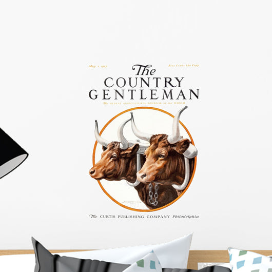 Cover Country Gentleman Agricultural Wall Decal Design 14