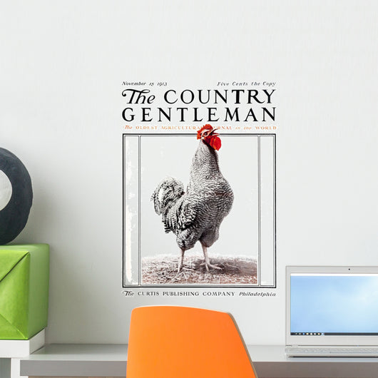 Cover Country Gentleman Agricultural Wall Decal Design 11