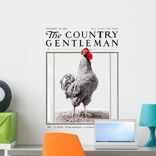 Cover Country Gentleman Agricultural Wall Decal Design 11