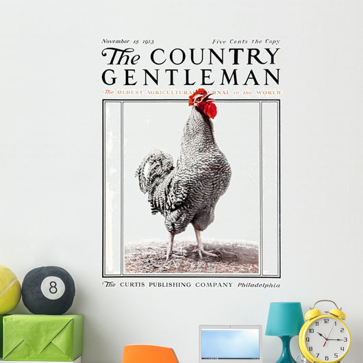 Cover Country Gentleman Agricultural Wall Decal Design 11