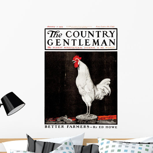 Cover Country Gentleman Agricultural Wall Decal Design 10