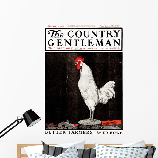 Cover Country Gentleman Agricultural Wall Decal Design 10
