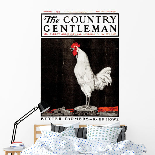 Cover Country Gentleman Agricultural Wall Decal Design 10