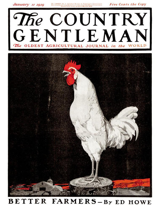 Cover Country Gentleman Agricultural Wall Decal Design 10