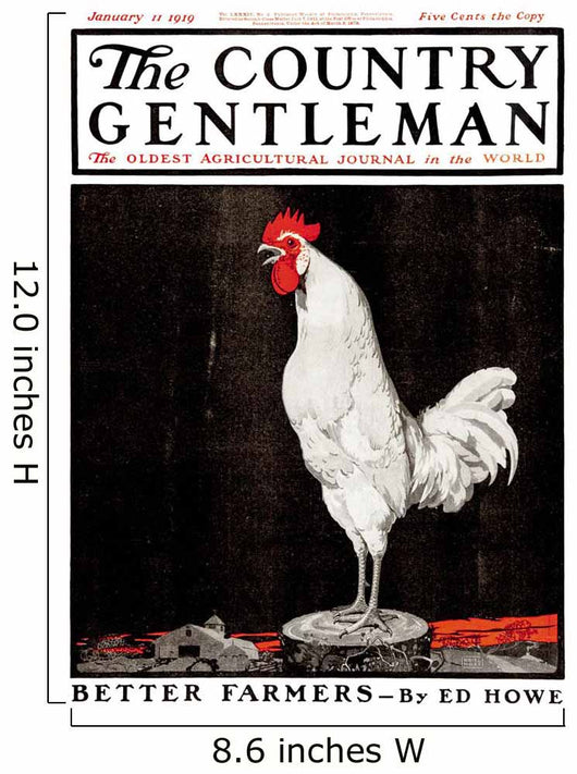 Cover Country Gentleman Agricultural Wall Decal Design 10