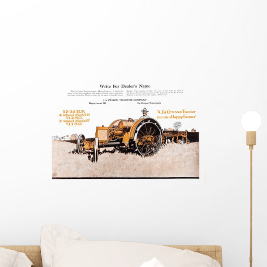 Lacrosse Tractor Advertisement Wall Decal