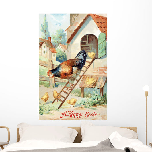 Vintage Easter Greeting Card Wall Decal