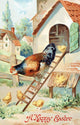 Vintage Easter Greeting Card Wall Decal