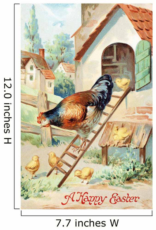 Vintage Easter Greeting Card Wall Decal