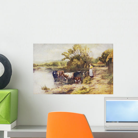 Vintage Greeting Card with Wall Decal Design 1